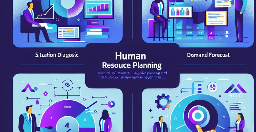 人力资源规划的 4 个实施步骤：现状诊断、需求预测、方案制定、落地执行